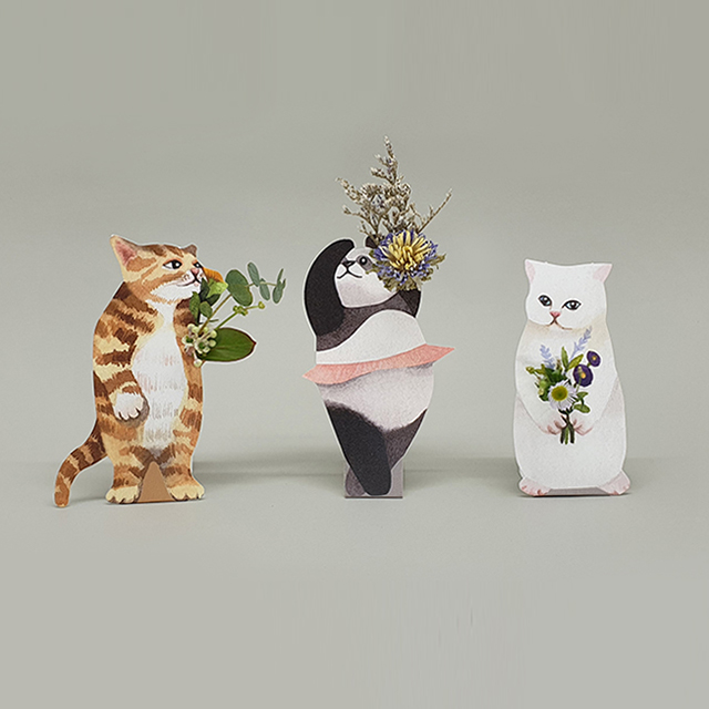 Flower vase _ Yellow cat - Image 4